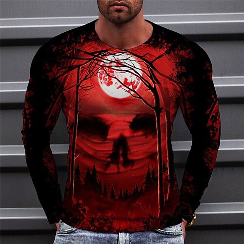 Men's T shirt Tee Ghost Graphic Prints Forest Crew Neck Green Blue Yellow Orange Red 3D Print Outdoor Street Long Sleeve Print Clothing Apparel Basic Sports Designer Casual
Men's T shirt Tee Ghost Graphic Prints Forest Crew Neck Green Blue Yellow Orange Red 3D Print Outdoor Street Long Sleeve Print Clothing Apparel Basic Sports Designer Casual