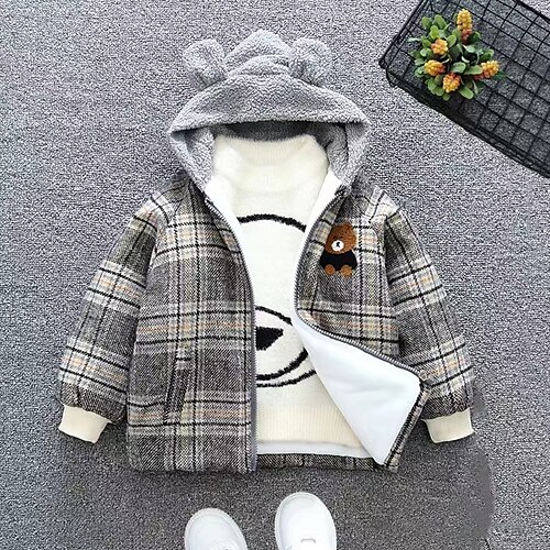 Kids Girls' Woolen Coat Long Sleeve Coffee Gray Animal Pocket Winter Fashion School 7-13 Years
Kids Girls' Woolen Coat Long Sleeve Coffee Gray Animal Pocket Winter Fashion School 7-13 Years