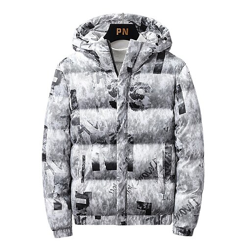 Herre Anorak Cardigan Udendørs Afslappet / Hverdag Stævnemøde I-byen-tøj At gå Bogstaver Overtøj Tøj Sølv Sort Hvid
Herre Anorak Cardigan Udendørs Afslappet / Hverdag Stævnemøde I-byen-tøj At gå Bogstaver Overtøj Tøj Sølv Sort Hvid