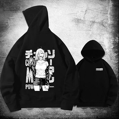 Inspired by Chainsaw Man Power Hoodie Cartoon Manga Anime Front Pocket Graphic Hoodie For Men's Women's Unisex Adults' Hot Stamping 100% Polyester
Inspired by Chainsaw Man Power Hoodie Cartoon Manga Anime Front Pocket Graphic Hoodie For Men's Women's Unisex Adults' Hot Stamping 100% Polyester