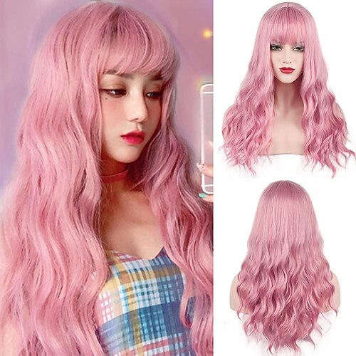 parrucca rosa con frangia lunga parrucca ondulata con frangia d'aria parrucca setosa resistente al calore sostituzione dei capelli parrucca dall'aspetto naturale per le donne da indossare ogni giorno
parrucca rosa con frangia lunga parrucca ondulata con frangia d'aria parrucca setosa resistente al calore sostituzione dei capelli parrucca dall'aspetto naturale per le donne da indossare ogni giorno