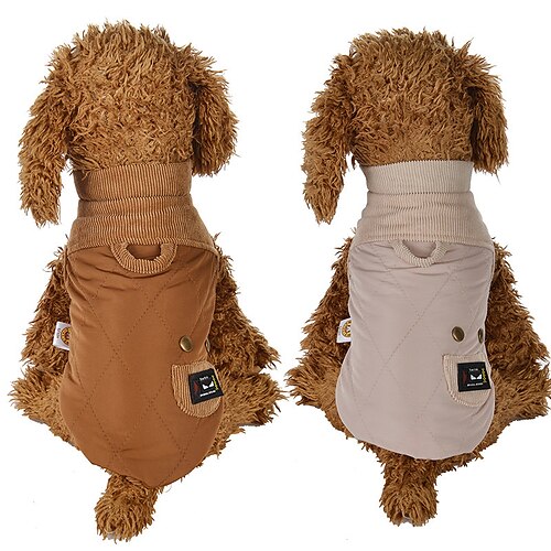 Dog Cat Coat Solid Colored Adorable Stylish Ordinary Casual Daily Outdoor Casual Daily Winter Dog Clothes Puppy Clothes Dog Outfits Warm Brown Beige Costume for Girl and Boy Dog Corduroy XS S M L XL
Dog Cat Coat Solid Colored Adorable Stylish Ordinary Casual Daily Outdoor Casual Daily Winter Dog Clothes Puppy Clothes Dog Outfits Warm Brown Beige Costume for Girl and Boy Dog Corduroy XS S M L XL