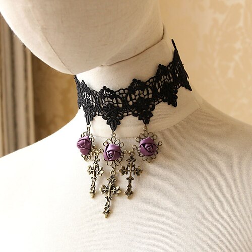 Tattoo Choker Halskjede Tilbehør Retro / vintage Snøring Punk og gotisk Steampunk Legering Til Goth Girl Cosplay Karneval Maskerade Dame Kostyme smykker Motesmykker
Tattoo Choker Halskjede Tilbehør Retro / vintage Snøring Punk og gotisk Steampunk Legering Til Goth Girl Cosplay Karneval Maskerade Dame Kostyme smykker Motesmykker