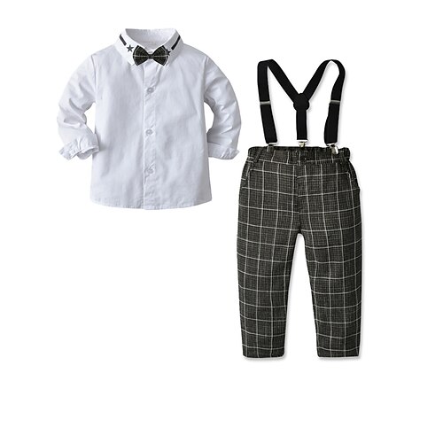 2 Pieces Toddler Boys Shirt & Pants Outfit Plaid Long Sleeve Set Outdoor Basic Fall Spring 3-7 Years White
2 Pieces Toddler Boys Shirt & Pants Outfit Plaid Long Sleeve Set Outdoor Basic Fall Spring 3-7 Years White