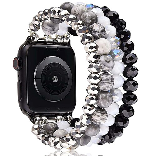 Strap Compatible with Apple Watch Strap 38mm 40mm 41mm for iWatch Series 8/7/6/SE/5/4/3/2/1 Beaded Bracelet iWatch Strap Handmade Elastic Stretch Replacement Strap
Strap Compatible with Apple Watch Strap 38mm 40mm 41mm for iWatch Series 8/7/6/SE/5/4/3/2/1 Beaded Bracelet iWatch Strap Handmade Elastic Stretch Replacement Strap