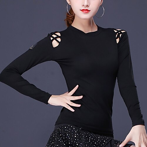 Balli latino-americani Balli da sala Superiore Traforato Colore Puro Per donna Prestazioni Addestramento Manica lunga Alto Misto cotone
Balli latino-americani Balli da sala Superiore Traforato Colore Puro Per donna Prestazioni Addestramento Manica lunga Alto Misto cotone