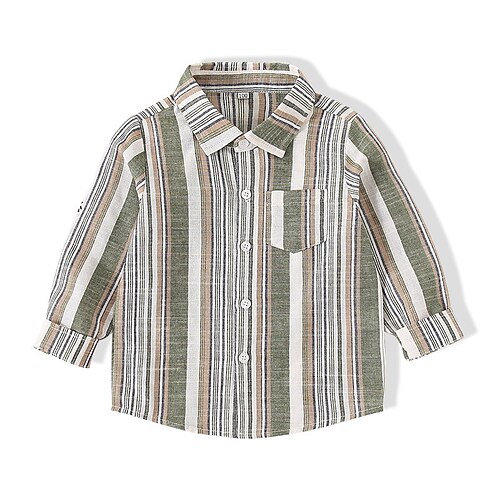 Toddler Boys Shirt Stripe Long Sleeve Casual Adorable Grey Winter Clothes 3-7 Years / Fall
Toddler Boys Shirt Stripe Long Sleeve Casual Adorable Grey Winter Clothes 3-7 Years / Fall