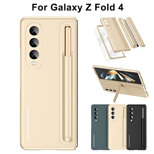 Phone Case For Samsung Galaxy Flip Z Fold 4 Bumper Frame Pencil Holder Flip Solid Colored PC
Phone Case For Samsung Galaxy Flip Z Fold 4 Bumper Frame Pencil Holder Flip Solid Colored PC
