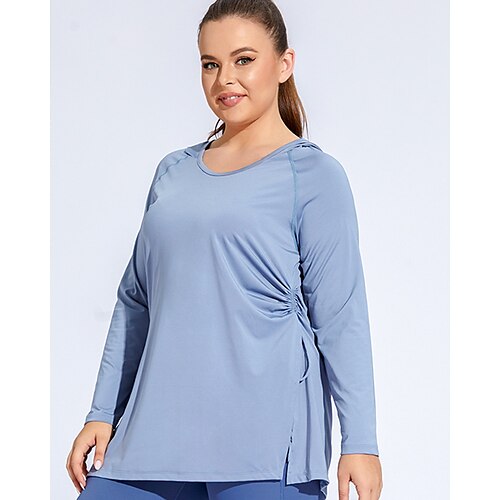 Oversize Fitness Suit Hooded Long Sleeve Yoga Tight Breathable Sports Top Long Running Blouse Quick Drying T-shirt Women
Oversize Fitness Suit Hooded Long Sleeve Yoga Tight Breathable Sports Top Long Running Blouse Quick Drying T-shirt Women