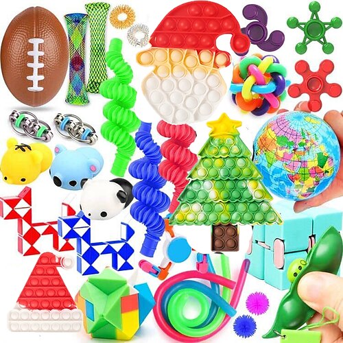 Fidget Toys 59Pack - Sensory Toys for Autism Fidget Toys for Kids and Adults Autism Stress Relief & Anti-Anxiety for
Fidget Toys 59Pack - Sensory Toys for Autism Fidget Toys for Kids and Adults Autism Stress Relief & Anti-Anxiety for