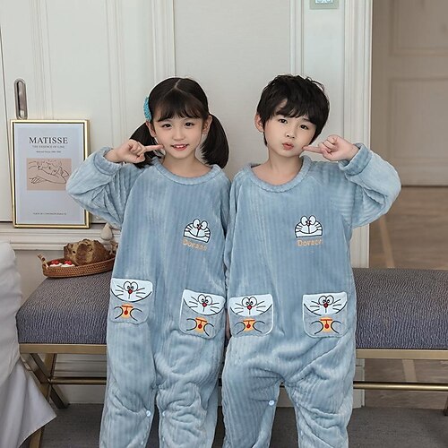 Kid's Kigurumi Pajamas Bear Cat Tiger Animal Onesie Pajamas Flannel Cosplay For Boys Girls' Christmas Animal Sleepwear Cartoon Festival / Holiday Costumes
Kid's Kigurumi Pajamas Bear Cat Tiger Animal Onesie Pajamas Flannel Cosplay For Boys Girls' Christmas Animal Sleepwear Cartoon Festival / Holiday Costumes