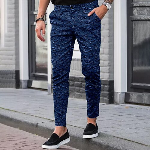 Men's Chinos Trousers Jogger Pants Pocket 3D Print Graphic Prints Flower / Floral Comfort Business Daily Streetwear Basic Fashion Black Blue
Men's Chinos Trousers Jogger Pants Pocket 3D Print Graphic Prints Flower / Floral Comfort Business Daily Streetwear Basic Fashion Black Blue