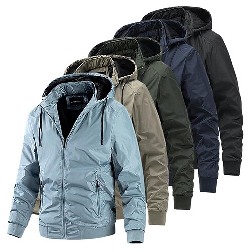 Men's Hoodie Jacket Hiking Jacket Hiking Windbreaker Outdoor Thermal Warm Windproof Breathable Quick Dry Outerwear Trench Coat Top Hunting Fishing Climbing Light Blue Black khaki Dark Blue Army Green
Men's Hoodie Jacket Hiking Jacket Hiking Windbreaker Outdoor Thermal Warm Windproof Breathable Quick Dry Outerwear Trench Coat Top Hunting Fishing Climbing Light Blue Black khaki Dark Blue Army Green