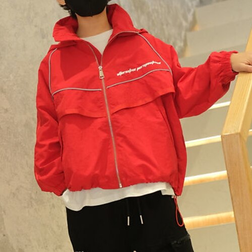 Kids Boys Coat Outerwear Solid Color Letter Long Sleeve Coat Outdoor Sports Cool Black Red Winter Fall 7-13 Years
Kids Boys Coat Outerwear Solid Color Letter Long Sleeve Coat Outdoor Sports Cool Black Red Winter Fall 7-13 Years