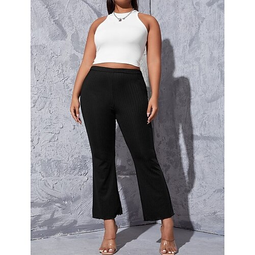 Women's Plus Size Wide Leg Solid Color Casual Modern Daily Vacation Natural Full Length Winter Fall Black L XL XXL 3XL 4XL
Women's Plus Size Wide Leg Solid Color Casual Modern Daily Vacation Natural Full Length Winter Fall Black L XL XXL 3XL 4XL