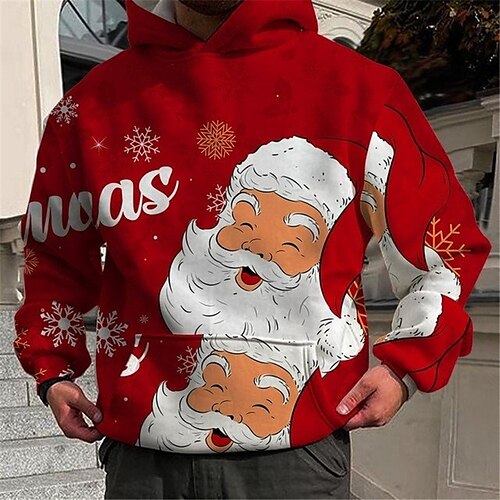 Men's Pullover Hoodie Sweatshirt Wine Red Black Orange Red Hooded Santa Claus Graphic Prints Print Christmas Daily Sports 3D Print Basic Streetwear Designer Spring & Fall Clothing Apparel Hoodies
Men's Pullover Hoodie Sweatshirt Wine Red Black Orange Red Hooded Santa Claus Graphic Prints Print Christmas Daily Sports 3D Print Basic Streetwear Designer Spring & Fall Clothing Apparel Hoodies