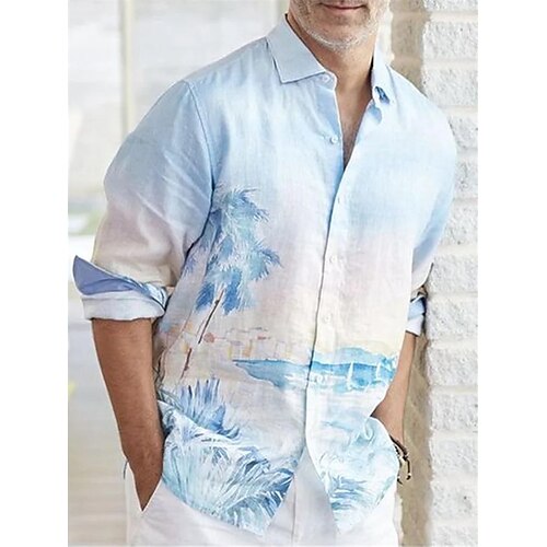 Men's Shirt Coconut Tree Graphic Prints Turndown Blue 3D Print Outdoor Street Long Sleeve Button-Down Print Clothing Apparel Tropical Fashion Hawaiian
Men's Shirt Coconut Tree Graphic Prints Turndown Blue 3D Print Outdoor Street Long Sleeve Button-Down Print Clothing Apparel Tropical Fashion Hawaiian