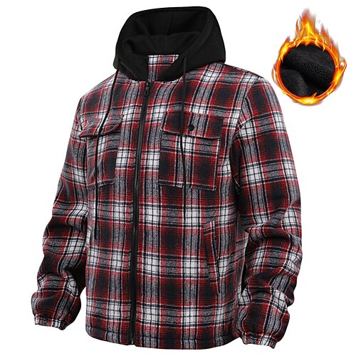 Men's Winter Jacket Winter Coat Fleece Jacket Flannel Jacket Daily Wear Casual Daily Winter Fall Regular Coat Stand Collar Regular Fit Windproof Casual Daily Traditional / Classic Comfortable Jacket
Men's Winter Jacket Winter Coat Fleece Jacket Flannel Jacket Daily Wear Casual Daily Winter Fall Regular Coat Stand Collar Regular Fit Windproof Casual Daily Traditional / Classic Comfortable Jacket