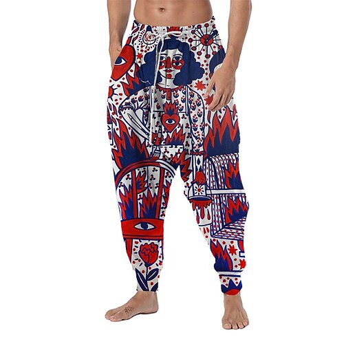 Men's Joggers Trousers Beach Pants Baggy Harem Pants Drawstring Elastic Waist 3D Print Cartoon Graphic Prints Flower / Floral Comfort Soft Casual Daily Holiday Boho Hippie Pink Red Micro-elastic
Men's Joggers Trousers Beach Pants Baggy Harem Pants Drawstring Elastic Waist 3D Print Cartoon Graphic Prints Flower / Floral Comfort Soft Casual Daily Holiday Boho Hippie Pink Red Micro-elastic