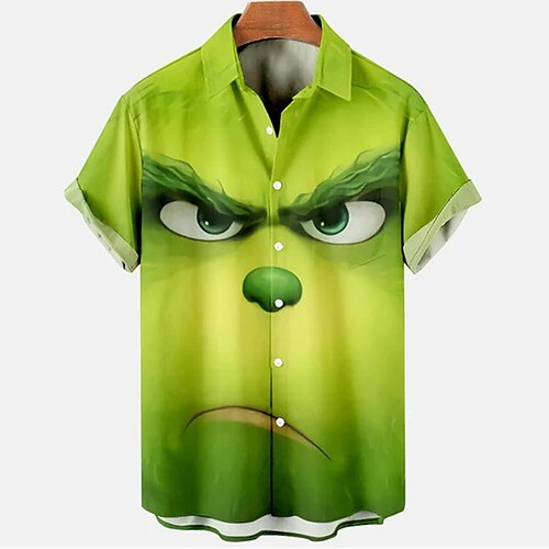 Men's Shirt Cartoon Graphic Prints Ugly Christmas Turndown Olive Green Green Light Green Dark Green 3D Print Christmas Street Short Sleeves Button-Down Print Clothing Apparel Fashion Designer Casual
Men's Shirt Cartoon Graphic Prints Ugly Christmas Turndown Olive Green Green Light Green Dark Green 3D Print Christmas Street Short Sleeves Button-Down Print Clothing Apparel Fashion Designer Casual