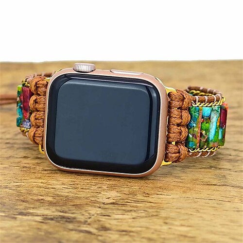 1PC Smart Watch Band Compatible with Apple iWatch 38/40/41mm 42/44/45/49mm Ultra Series 8 7 6 5 4 3 2 1 SE Handmade Braided Rope for iWatch Smartwatch Strap Wristband Fabric Handmade Adjustable
1PC Smart Watch Band Compatible with Apple iWatch 38/40/41mm 42/44/45/49mm Ultra Series 8 7 6 5 4 3 2 1 SE Handmade Braided Rope for iWatch Smartwatch Strap Wristband Fabric Handmade Adjustable