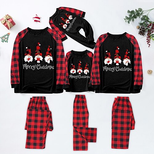 Christmas Pajamas Family Letter Ugly Home Crewneck Black Long Sleeve Basic Matching Outfits
Christmas Pajamas Family Letter Ugly Home Crewneck Black Long Sleeve Basic Matching Outfits