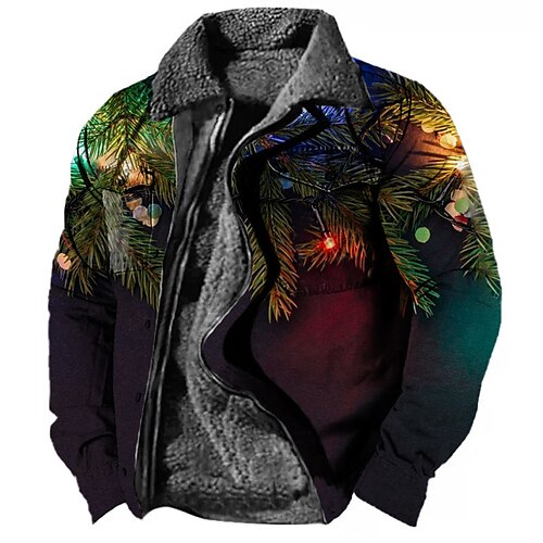 Men's Coat Warm Christmas Zipper Graphic Prints 3D Printed Graphic Turndown Fashion Jacket Outerwear Long Sleeve Pocket Fall & Winter
Men's Coat Warm Christmas Zipper Graphic Prints 3D Printed Graphic Turndown Fashion Jacket Outerwear Long Sleeve Pocket Fall & Winter