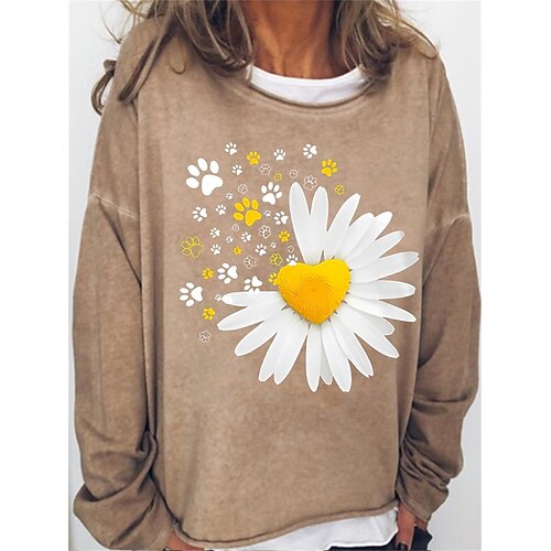 Women's Sweatshirt Pullover Basic Green Black Blue Floral Casual Round Neck Long Sleeve S M L XL 2XL 3XL
Women's Sweatshirt Pullover Basic Green Black Blue Floral Casual Round Neck Long Sleeve S M L XL 2XL 3XL