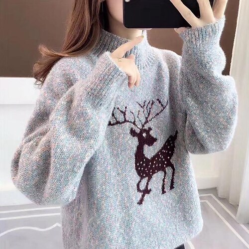 Reindeer Ugly Christmas Sweater / Sweatshirt Women's Christmas Christmas Christmas Eve Adults' Party Christmas Polyester Top
Reindeer Ugly Christmas Sweater / Sweatshirt Women's Christmas Christmas Christmas Eve Adults' Party Christmas Polyester Top