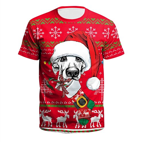Men's T shirt Tee Graphic Prints Ugly Christmas Crew Neck Green Wine Red 3D Print Outdoor Christmas Short Sleeve Print Clothing Apparel Sports Fashion Designer Casual
Men's T shirt Tee Graphic Prints Ugly Christmas Crew Neck Green Wine Red 3D Print Outdoor Christmas Short Sleeve Print Clothing Apparel Sports Fashion Designer Casual