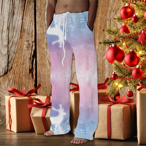 Men's Trousers Beach Pants Drawstring Elastic Waist 3D Print Deer Graphic Prints Christmas Comfort Breathable Casual Daily Holiday Streetwear Classic Style Purple / Designer
Men's Trousers Beach Pants Drawstring Elastic Waist 3D Print Deer Graphic Prints Christmas Comfort Breathable Casual Daily Holiday Streetwear Classic Style Purple / Designer