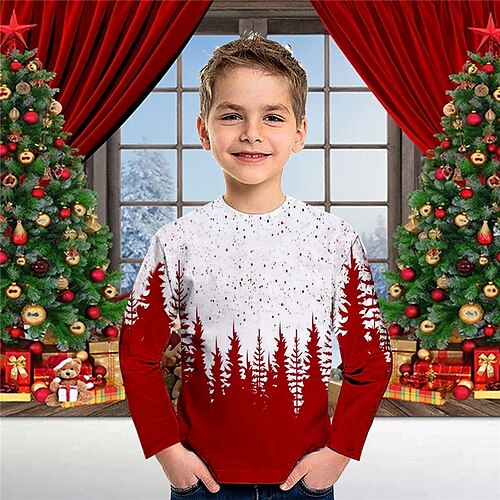 Toddler Boys Christmas T shirt Tee Christmas Tree Long Sleeve Crewneck Children Top Casual 3D Print Fashion Daily Winter Fall Wine 7-13 Years
Toddler Boys Christmas T shirt Tee Christmas Tree Long Sleeve Crewneck Children Top Casual 3D Print Fashion Daily Winter Fall Wine 7-13 Years