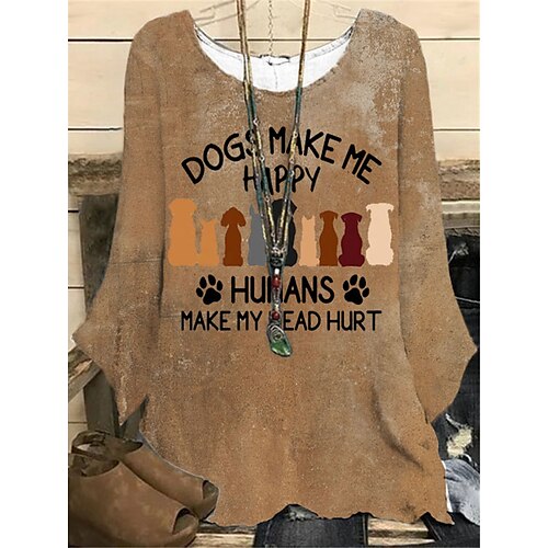 Women's Plus Size Tops Blouse Shirt Active Streetwear Animal Cat Print Long Sleeve Crew Neck Vintage Casual Daily Going out Polyester Winter Fall khaki
Women's Plus Size Tops Blouse Shirt Active Streetwear Animal Cat Print Long Sleeve Crew Neck Vintage Casual Daily Going out Polyester Winter Fall khaki