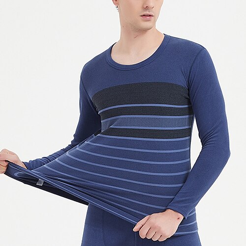Herre Superundertøy Nattøy Termisk sett Ren farge Grunnleggende Mote Komfort Hjem Polyester Varm Crew-hals Langermet Bukse Elastisk midje Vinter Høst Svart Marineblå
Herre Superundertøy Nattøy Termisk sett Ren farge Grunnleggende Mote Komfort Hjem Polyester Varm Crew-hals Langermet Bukse Elastisk midje Vinter Høst Svart Marineblå