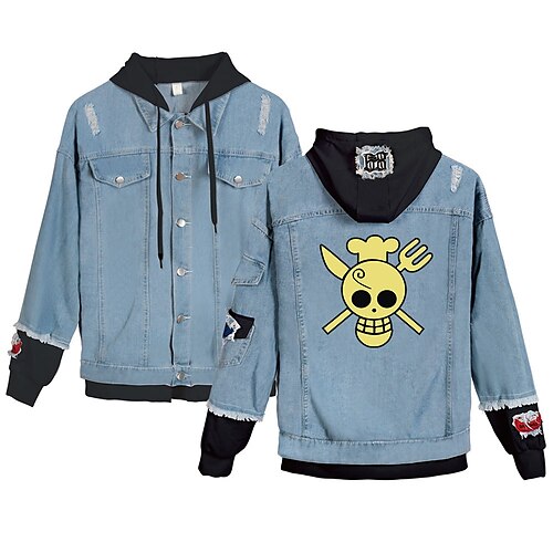 Inspired by One Piece Film: Red Burukku Anime Cartoon Manga Anime Denim Jacket Harajuku Kawaii Coat For Men's Women's Unisex Adults' Hot Stamping Denim
Inspired by One Piece Film: Red Burukku Anime Cartoon Manga Anime Denim Jacket Harajuku Kawaii Coat For Men's Women's Unisex Adults' Hot Stamping Denim
