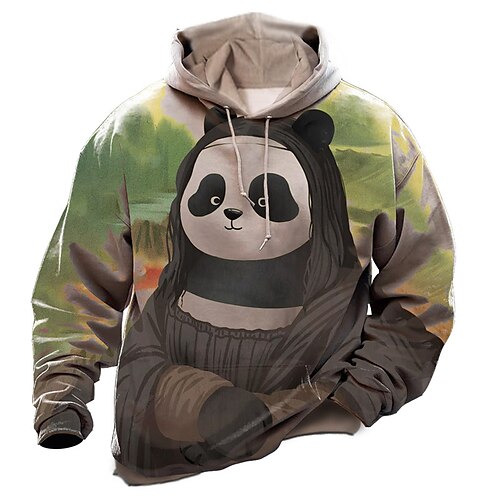 Men's Pullover Hoodie Sweatshirt Green Hooded Animal Panda Graphic Prints Print Daily Sports 3D Print Basic Streetwear Designer Spring Fall Clothing Apparel Hoodies Sweatshirts
Men's Pullover Hoodie Sweatshirt Green Hooded Animal Panda Graphic Prints Print Daily Sports 3D Print Basic Streetwear Designer Spring Fall Clothing Apparel Hoodies Sweatshirts