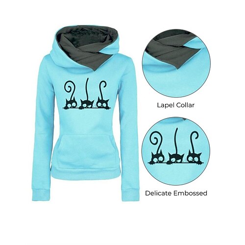 Women's Sweatshirt Winter Pocket Hooded 3D Cartoon Green Blue Yoga Running Hoodie Sport Activewear Thermal Warm
Women's Sweatshirt Winter Pocket Hooded 3D Cartoon Green Blue Yoga Running Hoodie Sport Activewear Thermal Warm