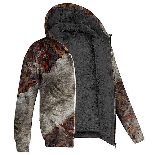 Men's Fleece Jacket Full Zip Hoodie Fleece Hoodie Sherpa Jacket Green Blue Purple Brown Gray Hooded Graphic Prints Zipper Print Sports Outdoor Daily Sports 3D Print Fleece Streetwear Designer Casual
Men's Fleece Jacket Full Zip Hoodie Fleece Hoodie Sherpa Jacket Green Blue Purple Brown Gray Hooded Graphic Prints Zipper Print Sports Outdoor Daily Sports 3D Print Fleece Streetwear Designer Casual