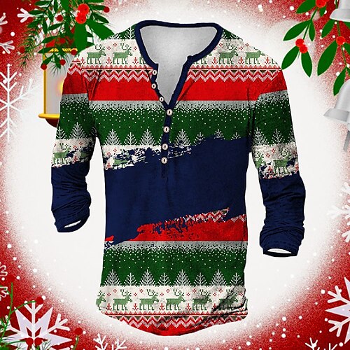 Men's Henley Shirt T shirt Tee Tee Graphic Color Block Tree Henley Green 3D Print Outdoor Christmas Long Sleeve Button-Down Print Clothing Apparel Basic Designer Classic Comfortable
Men's Henley Shirt T shirt Tee Tee Graphic Color Block Tree Henley Green 3D Print Outdoor Christmas Long Sleeve Button-Down Print Clothing Apparel Basic Designer Classic Comfortable