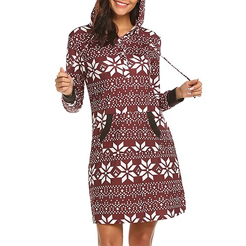 Women's Casual Dress Hoodie Dress Shift Dress Mini Dress Black Wine Long Sleeve Geometric Pocket Winter Fall Autumn Hooded Fashion Christmas Vacation 2022 S M L XL
Women's Casual Dress Hoodie Dress Shift Dress Mini Dress Black Wine Long Sleeve Geometric Pocket Winter Fall Autumn Hooded Fashion Christmas Vacation 2022 S M L XL