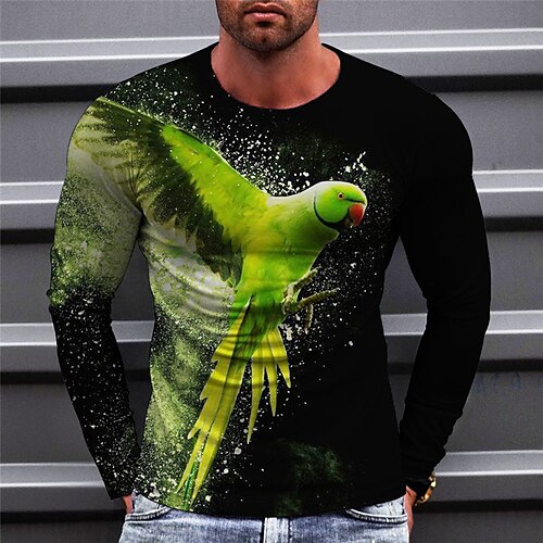 Men's T shirt Tee Bird Graphic Prints Crew Neck Green Blue Purple Light Green Red 3D Print Outdoor Street Long Sleeve Print Clothing Apparel Basic Sports Designer Casual
Men's T shirt Tee Bird Graphic Prints Crew Neck Green Blue Purple Light Green Red 3D Print Outdoor Street Long Sleeve Print Clothing Apparel Basic Sports Designer Casual