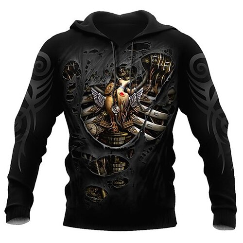 Men's Pullover Hoodie Sweatshirt Black Hooded Graphic Prints Machinery Viking Print Daily Sports 3D Print Basic Streetwear Designer Spring Fall Clothing Apparel Hoodies Sweatshirts Long Sleeve
Men's Pullover Hoodie Sweatshirt Black Hooded Graphic Prints Machinery Viking Print Daily Sports 3D Print Basic Streetwear Designer Spring Fall Clothing Apparel Hoodies Sweatshirts Long Sleeve