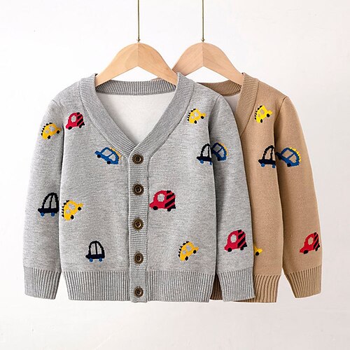 Toddler Boys Cardigan Car Long Sleeve Button School Adorable Brown Winter Clothes 3-7 Years / Fall
Toddler Boys Cardigan Car Long Sleeve Button School Adorable Brown Winter Clothes 3-7 Years / Fall