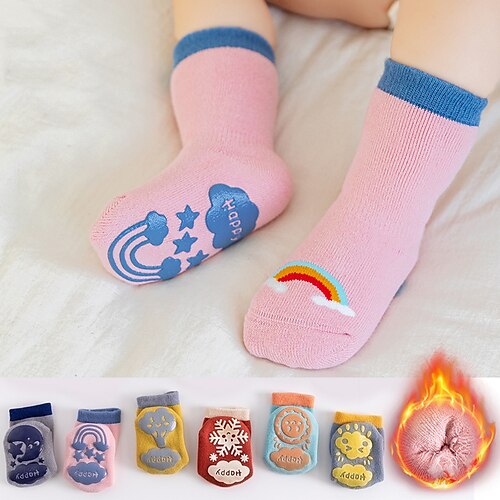 Toddler Unisex 3 Pairs Socks Green Blue Pink Solid Color Print Print Winter Fall Sweet Home 1-5 Years
Toddler Unisex 3 Pairs Socks Green Blue Pink Solid Color Print Print Winter Fall Sweet Home 1-5 Years