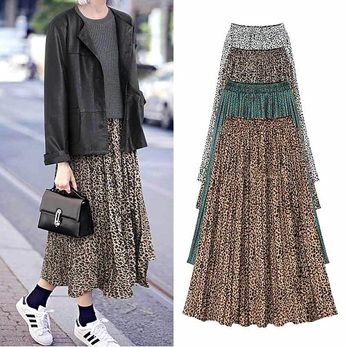 Women's A Line Midi Polyester White Brown Green Gray Skirts Print Casual Casual Daily M L XL
Women's A Line Midi Polyester White Brown Green Gray Skirts Print Casual Casual Daily M L XL