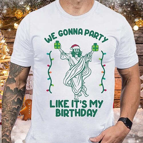 Men's T shirt Tee Christmas t shirts Santa Claus Graphic Prints Crew Neck Wine Black Blue Pink White Hot Stamping Christmas Street Short Sleeve Print Clothing Apparel Fashion Designer Casual
Men's T shirt Tee Christmas t shirts Santa Claus Graphic Prints Crew Neck Wine Black Blue Pink White Hot Stamping Christmas Street Short Sleeve Print Clothing Apparel Fashion Designer Casual