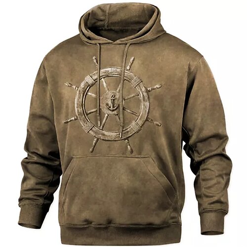 Men's Pullover Hoodie Sweatshirt Brown Hooded Graphic Prints Print Daily Sports 3D Print Basic Streetwear Designer Spring Fall Clothing Apparel Rudder Hoodies Sweatshirts
Men's Pullover Hoodie Sweatshirt Brown Hooded Graphic Prints Print Daily Sports 3D Print Basic Streetwear Designer Spring Fall Clothing Apparel Rudder Hoodies Sweatshirts