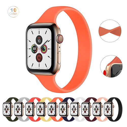 1PC Smart Watch Band Compatible with Apple iWatch Apple Watch Ultra 49mm Series 8/7/6/5/4/3/2/1 / SE Decorative Rings Loops for iWatch Smartwatch Strap Wristband Silicone Elastic Breathable Quick
1PC Smart Watch Band Compatible with Apple iWatch Apple Watch Ultra 49mm Series 8/7/6/5/4/3/2/1 / SE Decorative Rings Loops for iWatch Smartwatch Strap Wristband Silicone Elastic Breathable Quick
