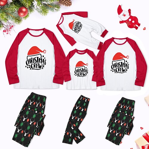 Christmas Pajamas Family Plaid Letter Elk Home Green Blue Light Green Long Sleeve Basic Matching Outfits
Christmas Pajamas Family Plaid Letter Elk Home Green Blue Light Green Long Sleeve Basic Matching Outfits