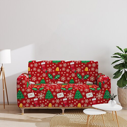 Christmas Printed Sofa Cover Elastic Soft Durable Sofa Cover 1 Piece Brushed Polyester Washable Furniture Protective Cover Suitable for Armchair Seat/Double Seat Sofa/Single Sofa/Three Seat Sofa
Christmas Printed Sofa Cover Elastic Soft Durable Sofa Cover 1 Piece Brushed Polyester Washable Furniture Protective Cover Suitable for Armchair Seat/Double Seat Sofa/Single Sofa/Three Seat Sofa